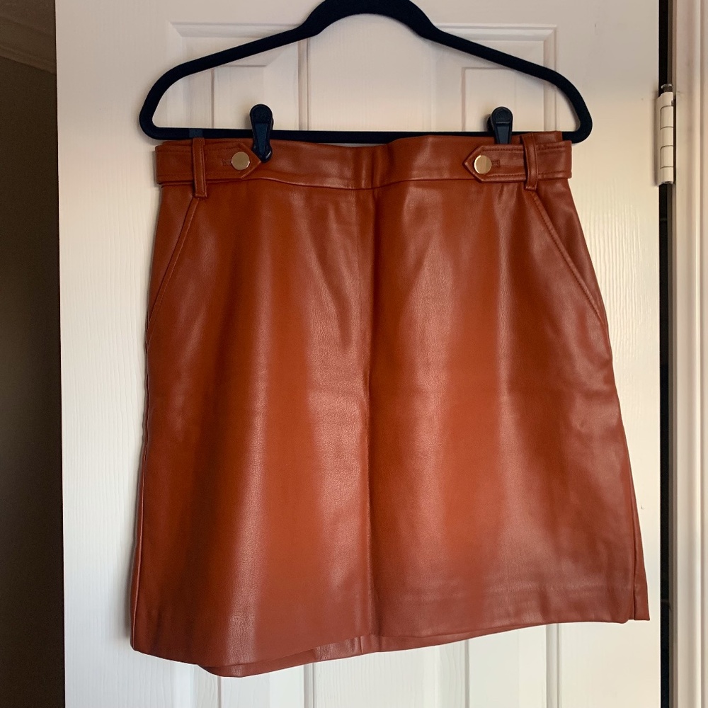 LOFT Leather Skirt